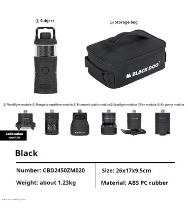 چراغ ماژولار چندکاره کمپینگ بلک داگ مدل CBD2450ZM020