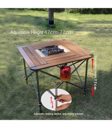 میز آلومینیومی طرح چوب BRS مدل BRS-Z31C