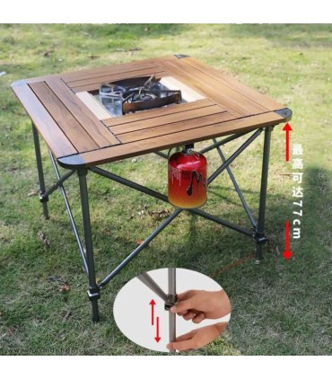 میز آلومینیومی طرح چوب BRS مدل BRS-Z31C