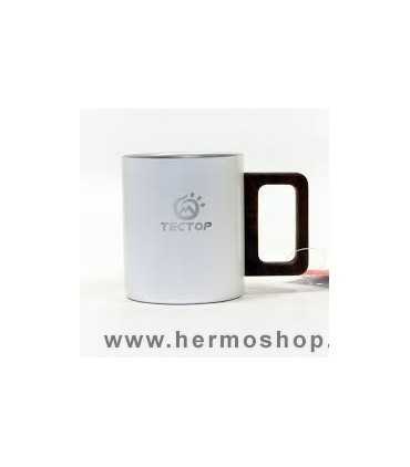 لیوان استیل دسته چوبی تکتاپ مدل 1513935CJ