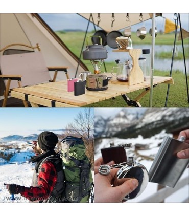 بطری کتابی استیل HIP FLASK مدل HF -5005 5OZ