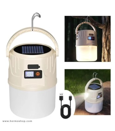 چراغ چادر سولار دوکاره DOUBLE LIGHT مدل FD-8000