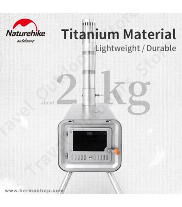 بخاری هیزمی تیتانیوم کمپینگ نیچرهایک مدل NH21RJ004