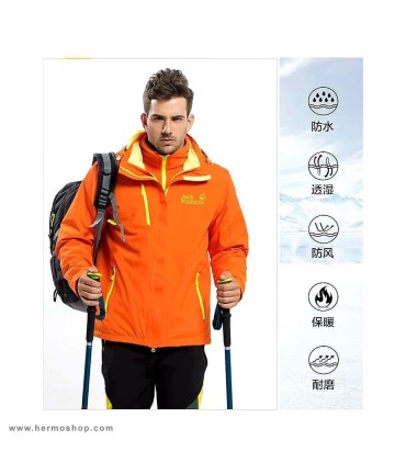 کاپشن دوپوش پلار جک ولفسکین مدل 201688