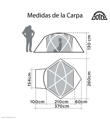 چادر کوهنوردی سه نفره DOITE مدل PRO Aconcagua 3