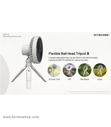 پنکه شارژی چند منظوره نایتکر NEF10