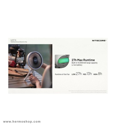 پنکه شارژی چند منظوره نایتکر NEF10