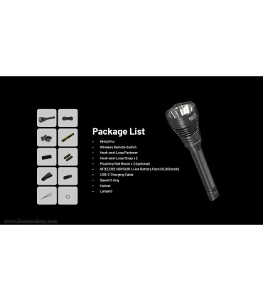 چراغ قوه ريموت دار نايتکر مدل MH40 PRO