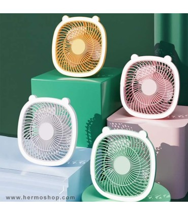 پنکه چراغ دار شارژی مدل SA-1258