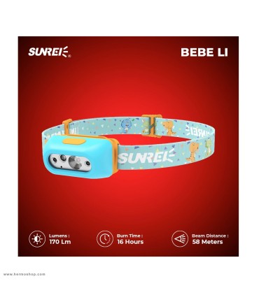 چراغ پیشانی کودک و نوجوان سانری مدل Bebe-li