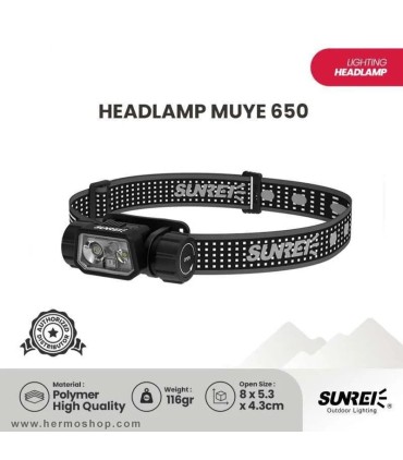 چراغ پیشانی سانری مدل Muye 650