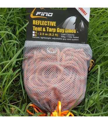 طناب چادر شب نما 6 عددی فینو مدل Tent and Tarp Guy Lines 2.5m
