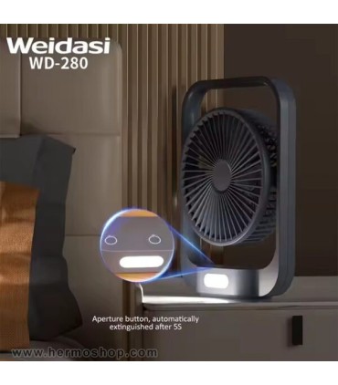 پنکه شارژی WEIDASI مدل WD-280