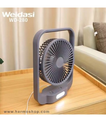 پنکه شارژی WEIDASI مدل WD-280