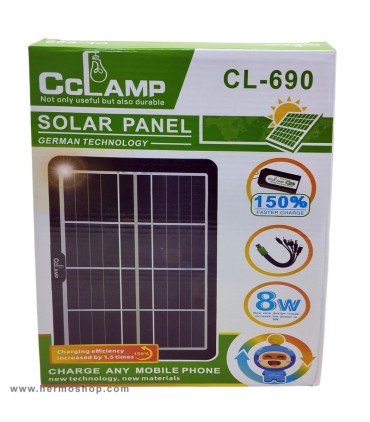 پنل خورشیدی 8 وات CC Lamp مدل CL-690