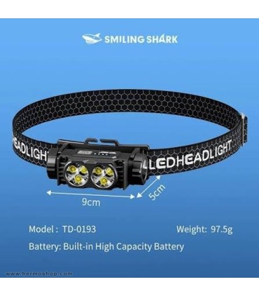 چراغ پیشانی Smiling Shark مدل TD-0193