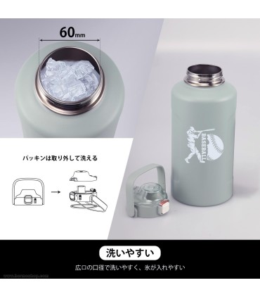 فلاسک دوجداره 1900ml سانتکو مدل Erie Sport کاور دار
