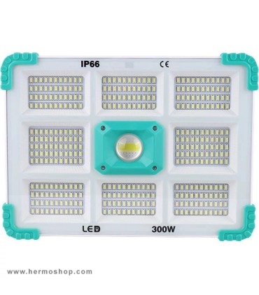 پرژکتور شارژی خورشیدی 300 وات مدل ZB-L374