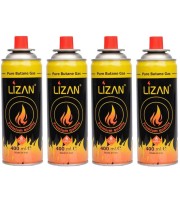 کپسول گاز چهار عددی استوانه ای 400ML لیزان مدل PC-4444
